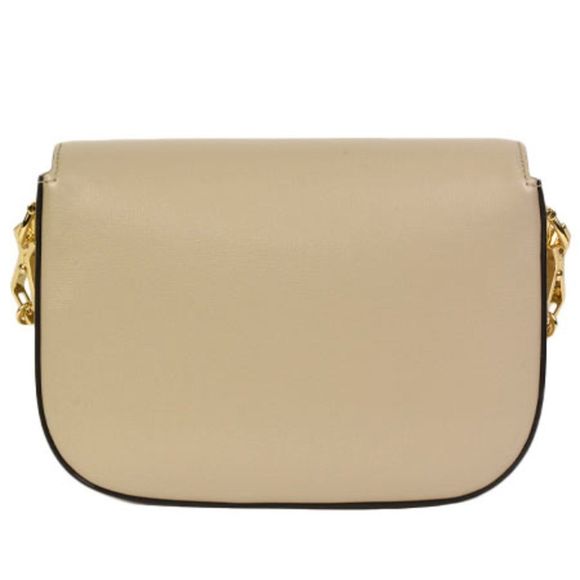 Gucci Horsebit GG Mini Shoulder Bag Beige Leather Web Stripe Strap Gold Hardware - Picture 4 of 9